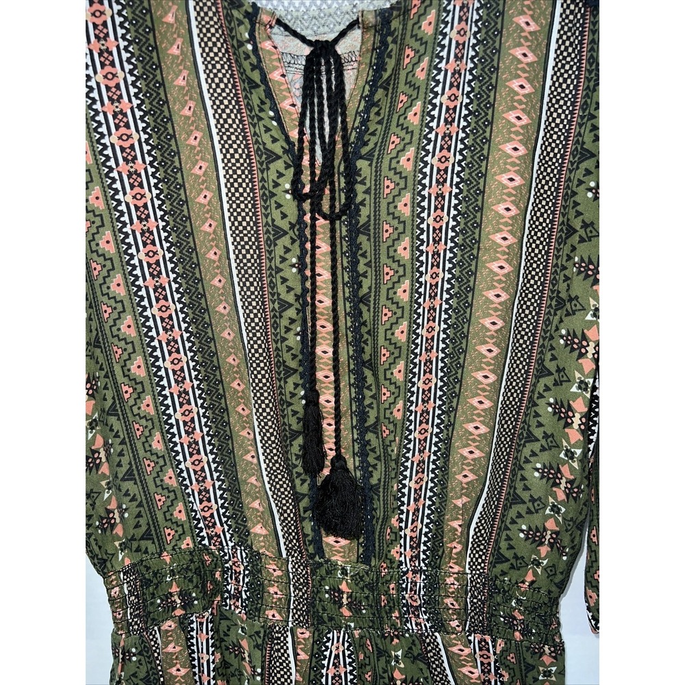 Japna Shirt Women's Small Green Multicolor Blouse - Picture 2 of 4